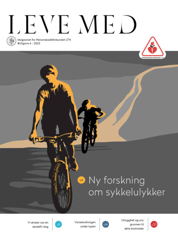 Omslaget på medlemsmagasinet Leve Med nr 4/2023.
